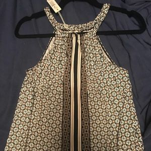Max studio geo print halter top NWT